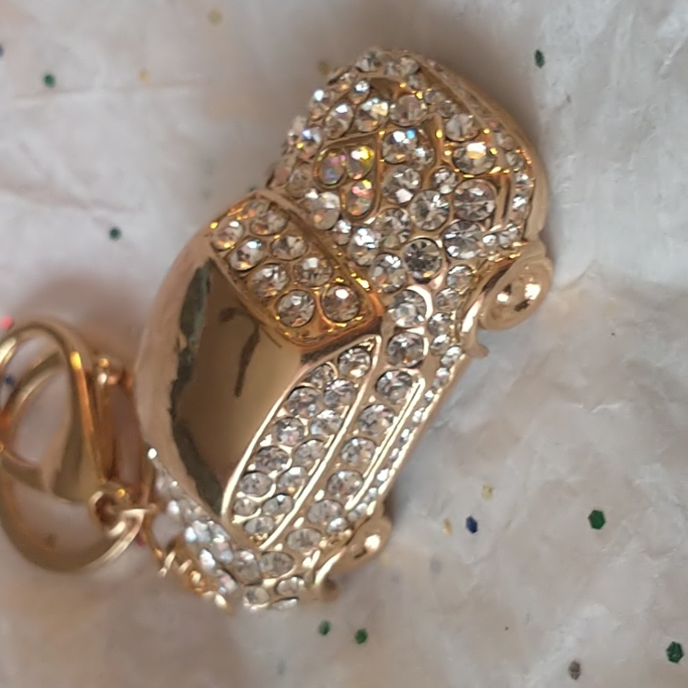 Rhinestone Car Keychain Brand New.